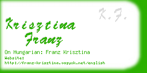 krisztina franz business card